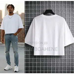 Men Thick Plain T Crop Top