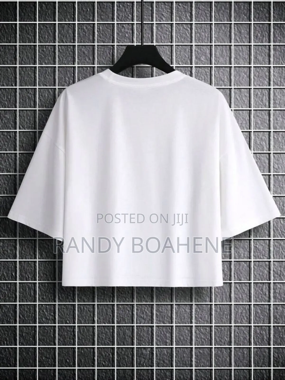 Men Thick Plain T Crop Top