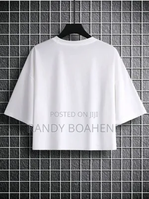 Men Thick Plain T Crop Top