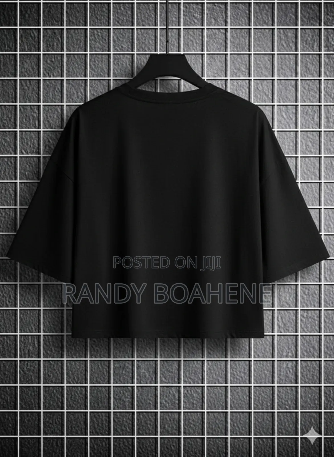 Men Thick Plain T Crop Top