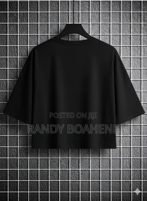 Men Thick Plain T Crop Top