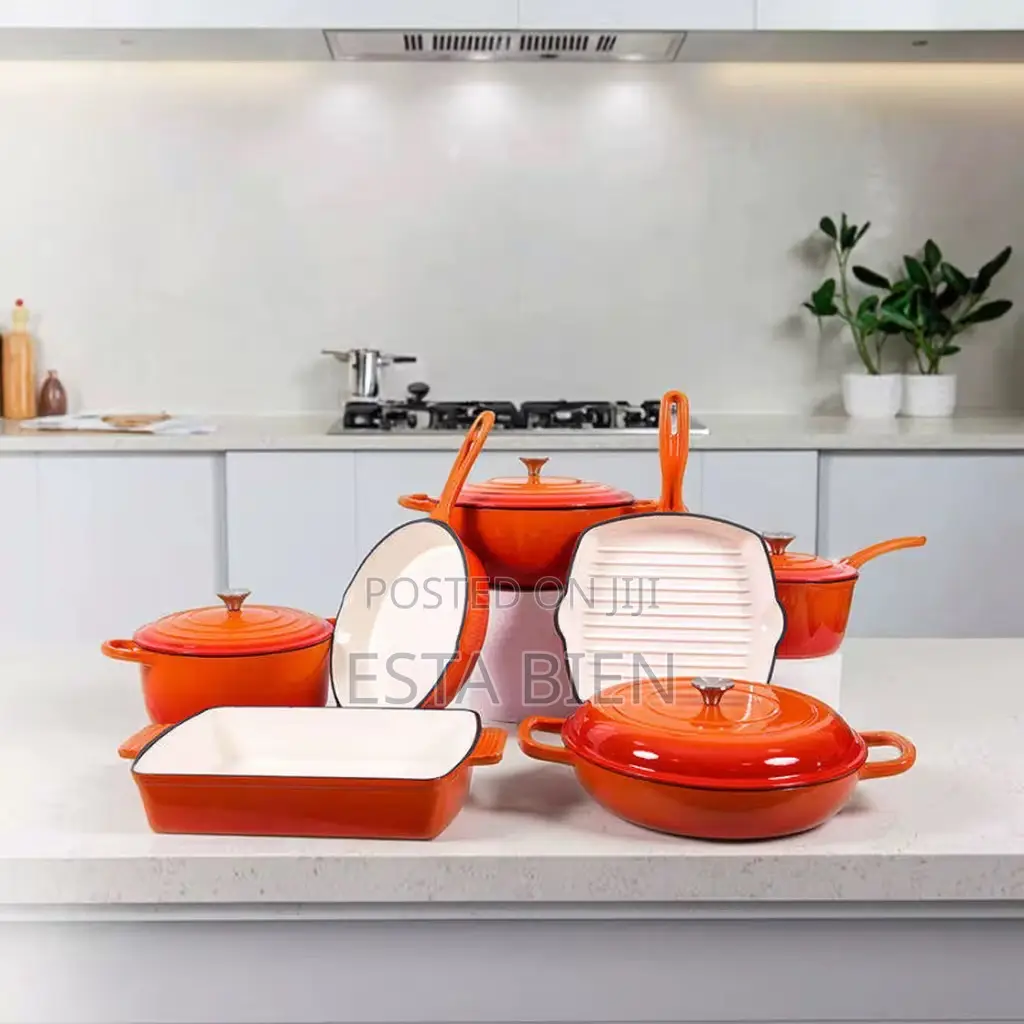 Enamelled Cast Iron Cookware Set