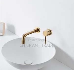 Golden Concealed Wall Faucet Tap. Wal-6