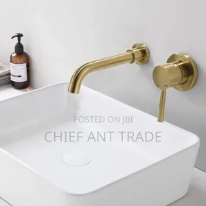 Golden Concealed Wall Faucet Tap. Wal-6