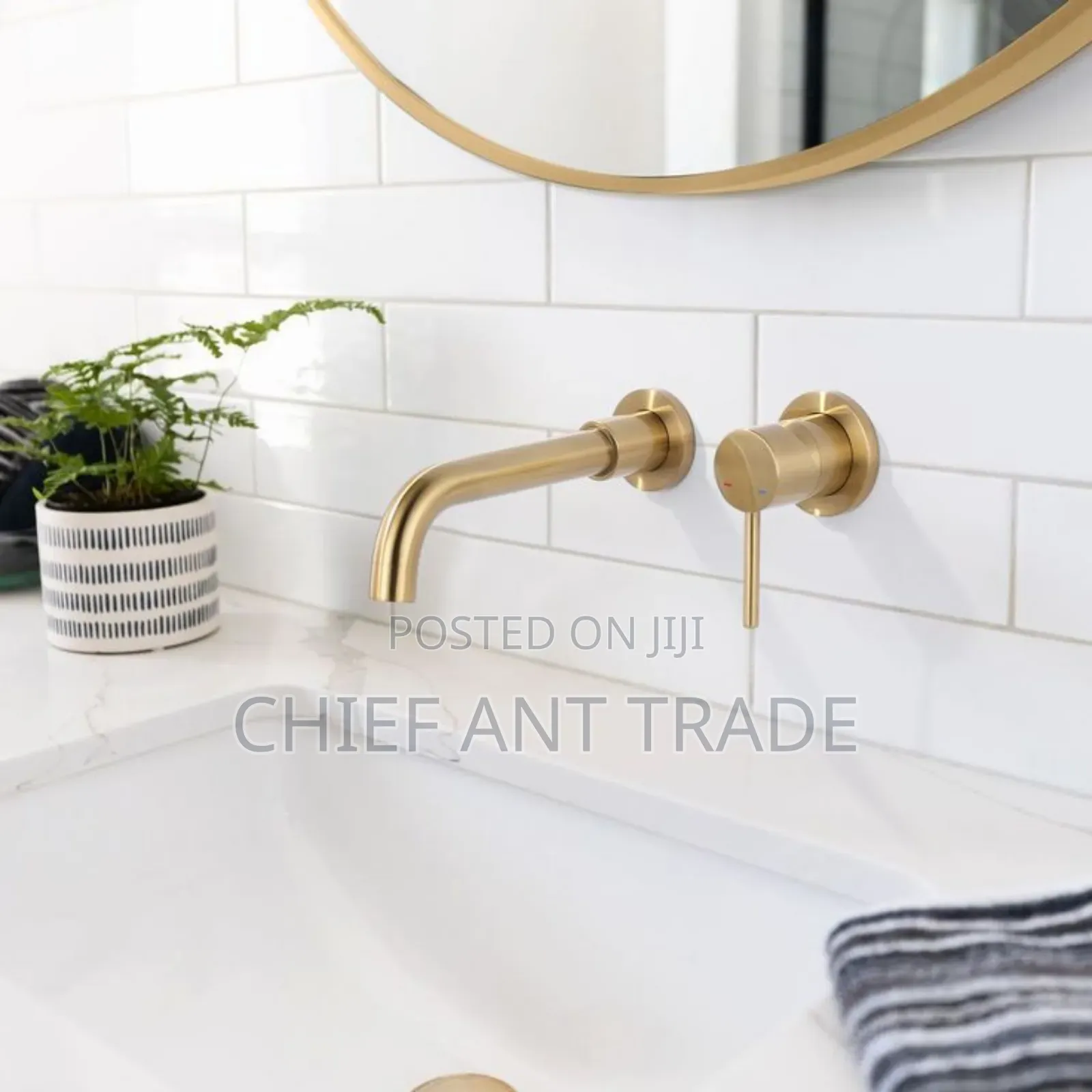 Golden Concealed Wall Faucet Tap. Wal-6