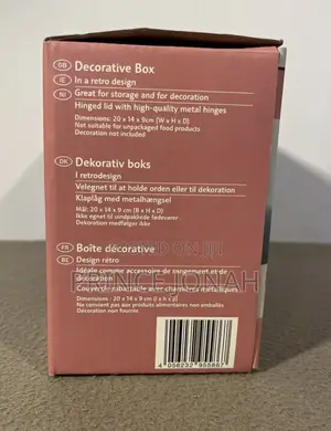 Melinera Retro Polaroid Image Decorative Box