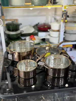 Uakeen Bronze Stainless Steel Cookware 8pcs