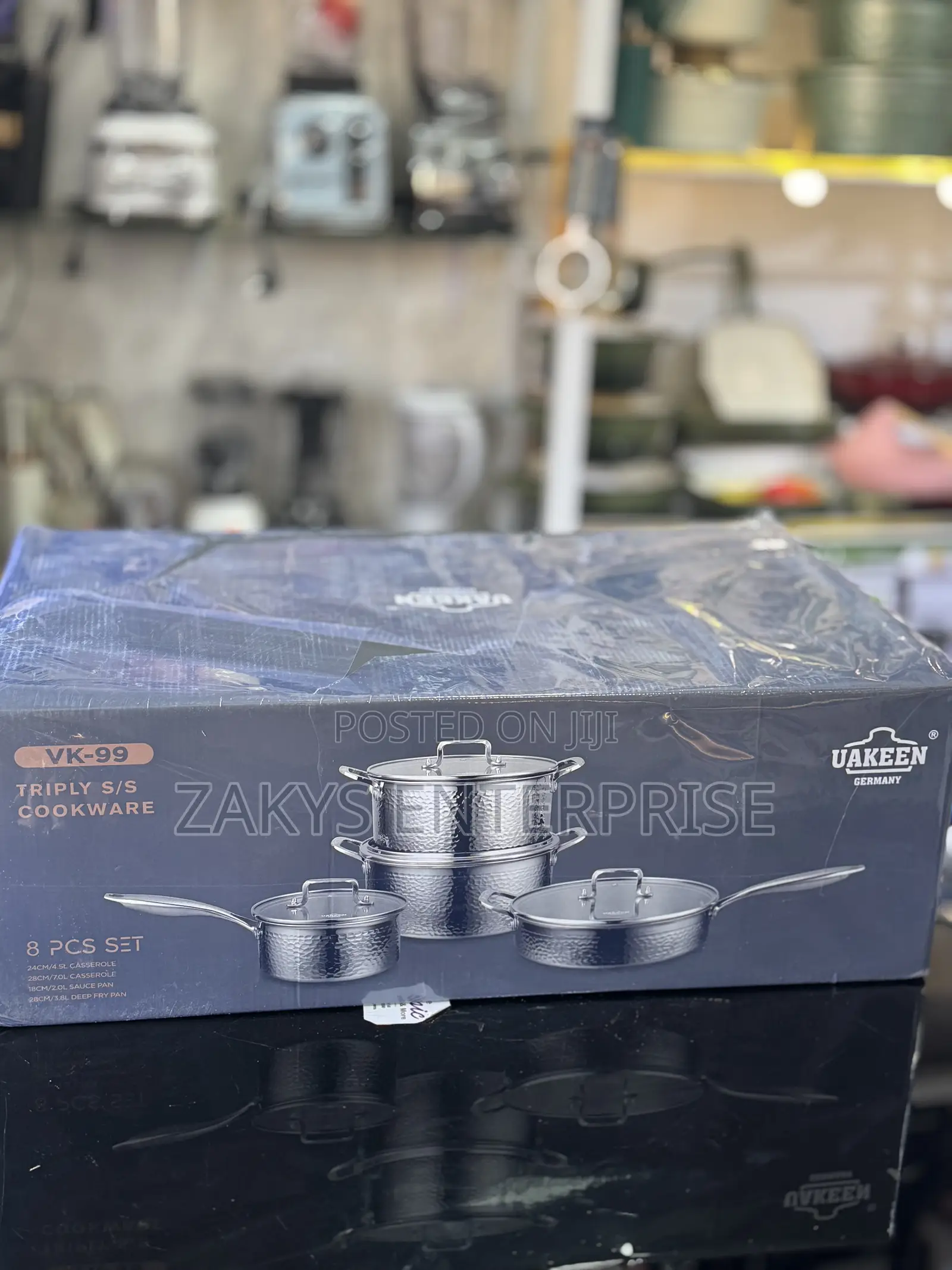 Uakeen Stainless Steel Cookware 8pcs