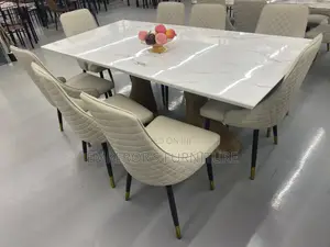 Eight Seater Classy Marble Dining Set
