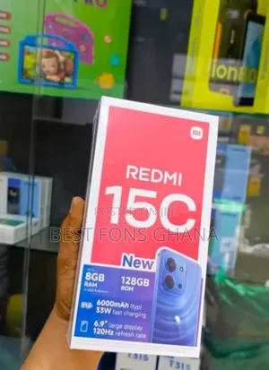 New Xiaomi Redmi 15C 4G 128 GB Black