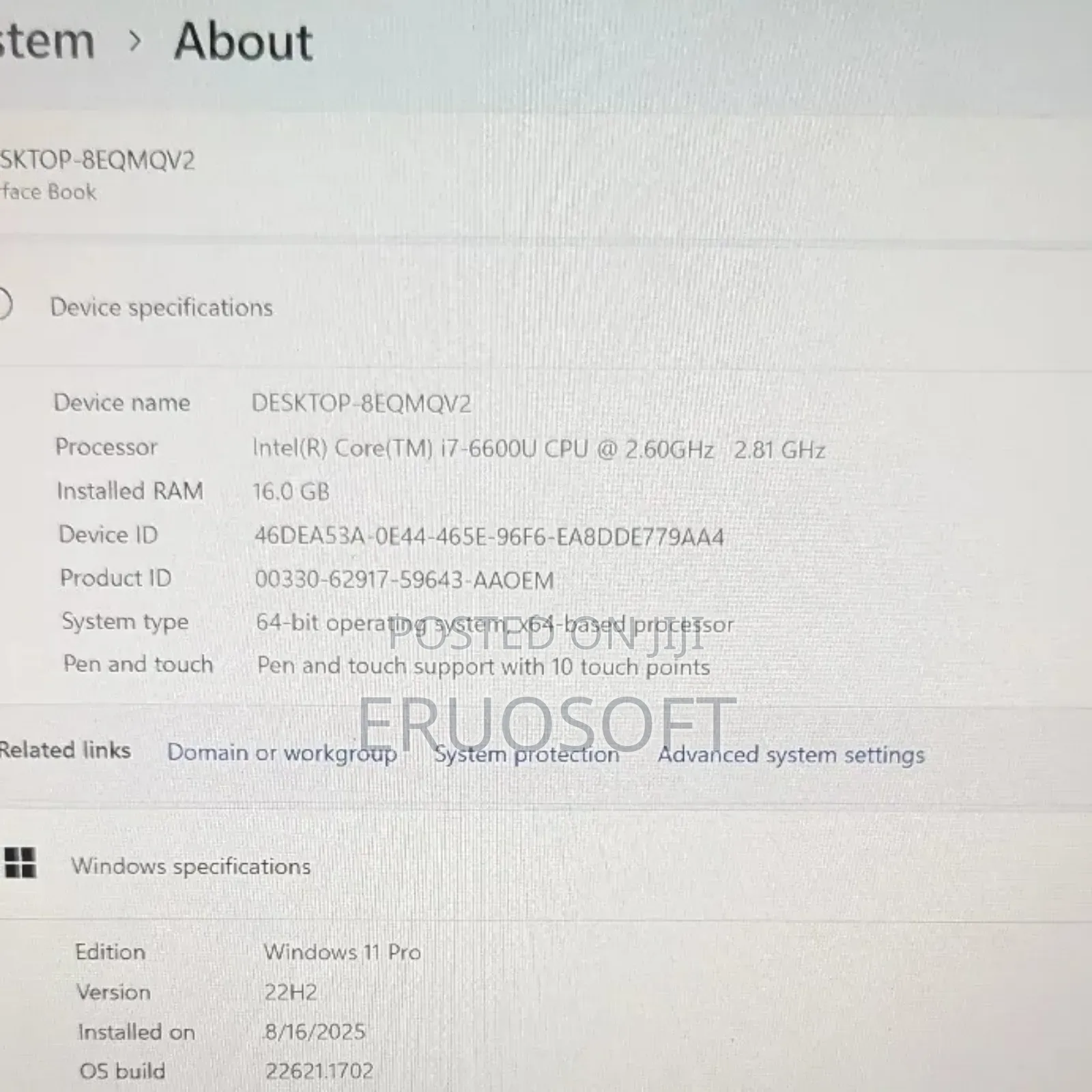 Laptop Microsoft Surface Book 16GB Intel Core I7 SSD 512GB