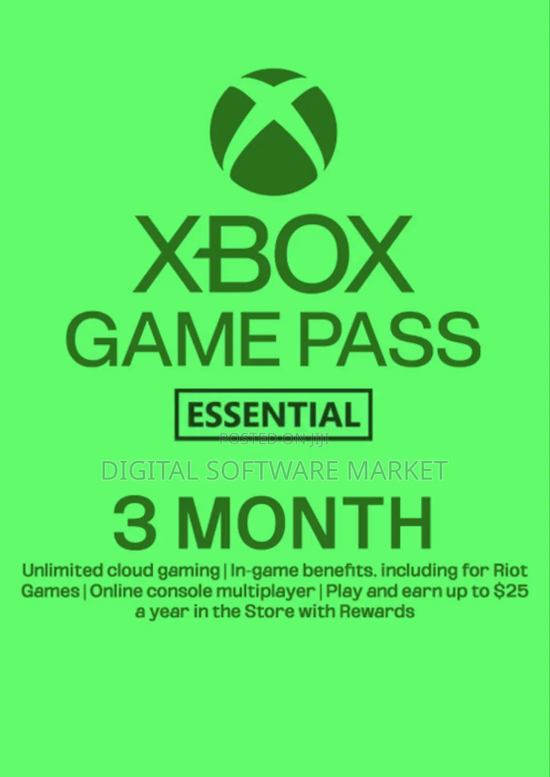 Xbox Game Pass Essential - 3 Month Membership (Ww) Key