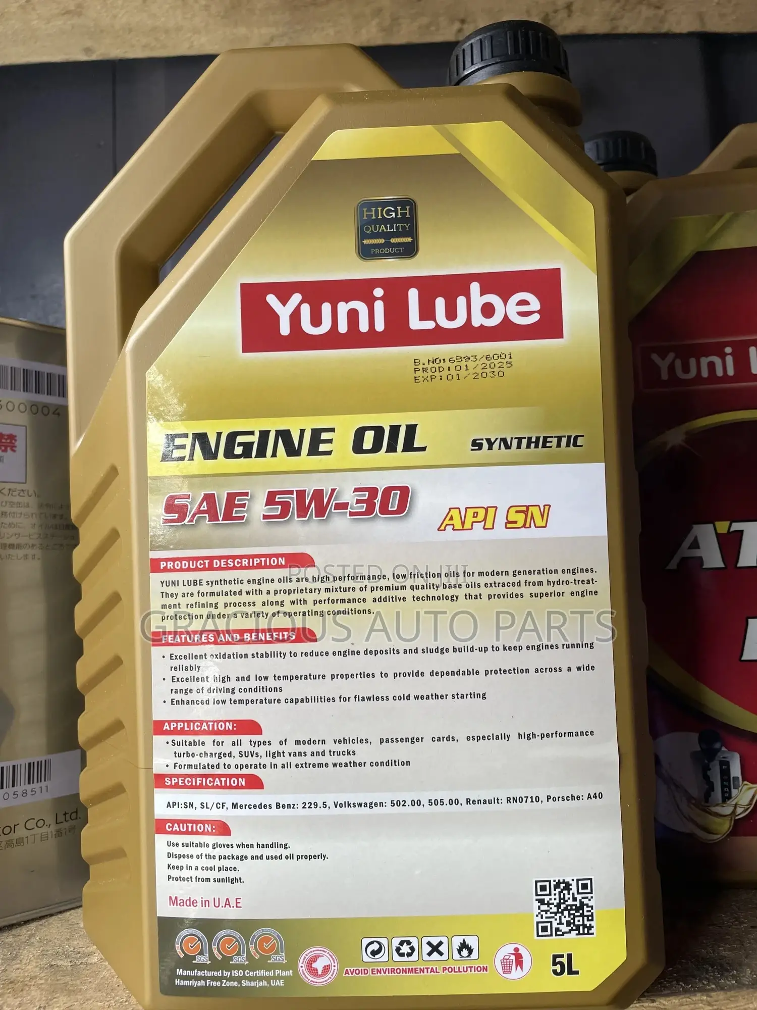 Yuni - 5w 30 5l