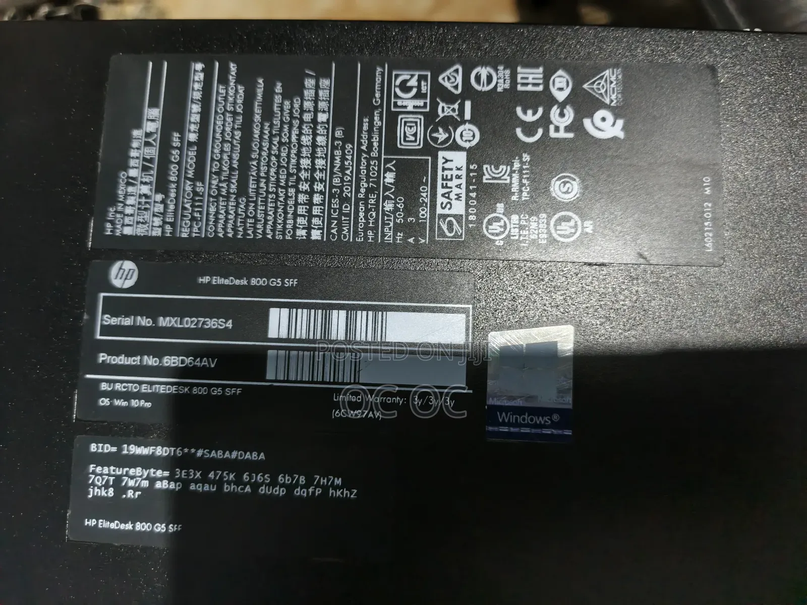 Desktop Computer HP 16GB Intel Core i7 SSD 512GB