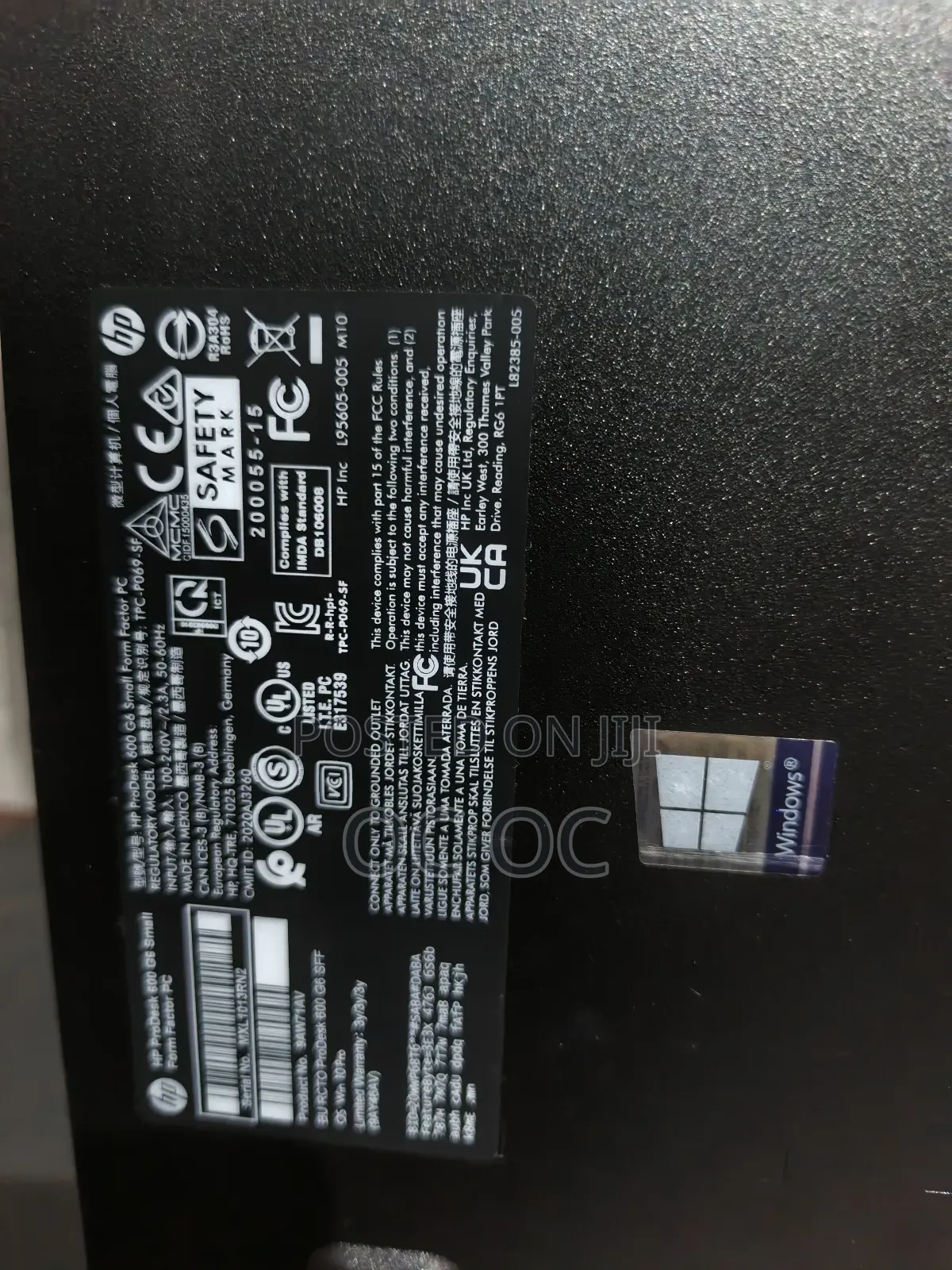 Desktop Computer HP ProDesk 600 G6 16GB Intel Core i7 SSD 512GB