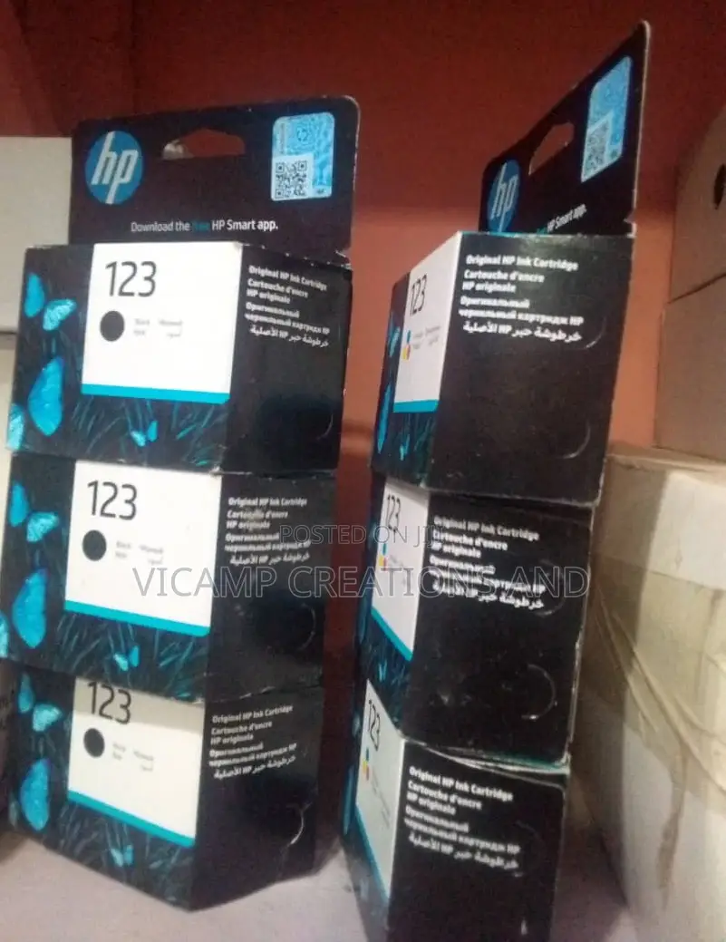 Hp 123 Tri Colour/Black Colour - Ink (Hp 2620)