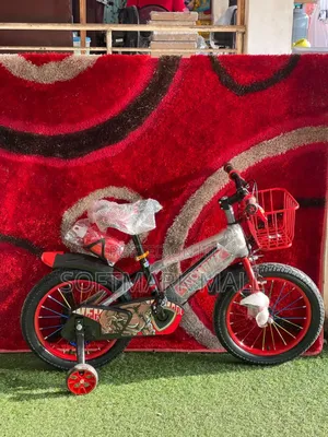16" Kids Bicycle With Basket And Bottle(3-6 Yrs)- Red