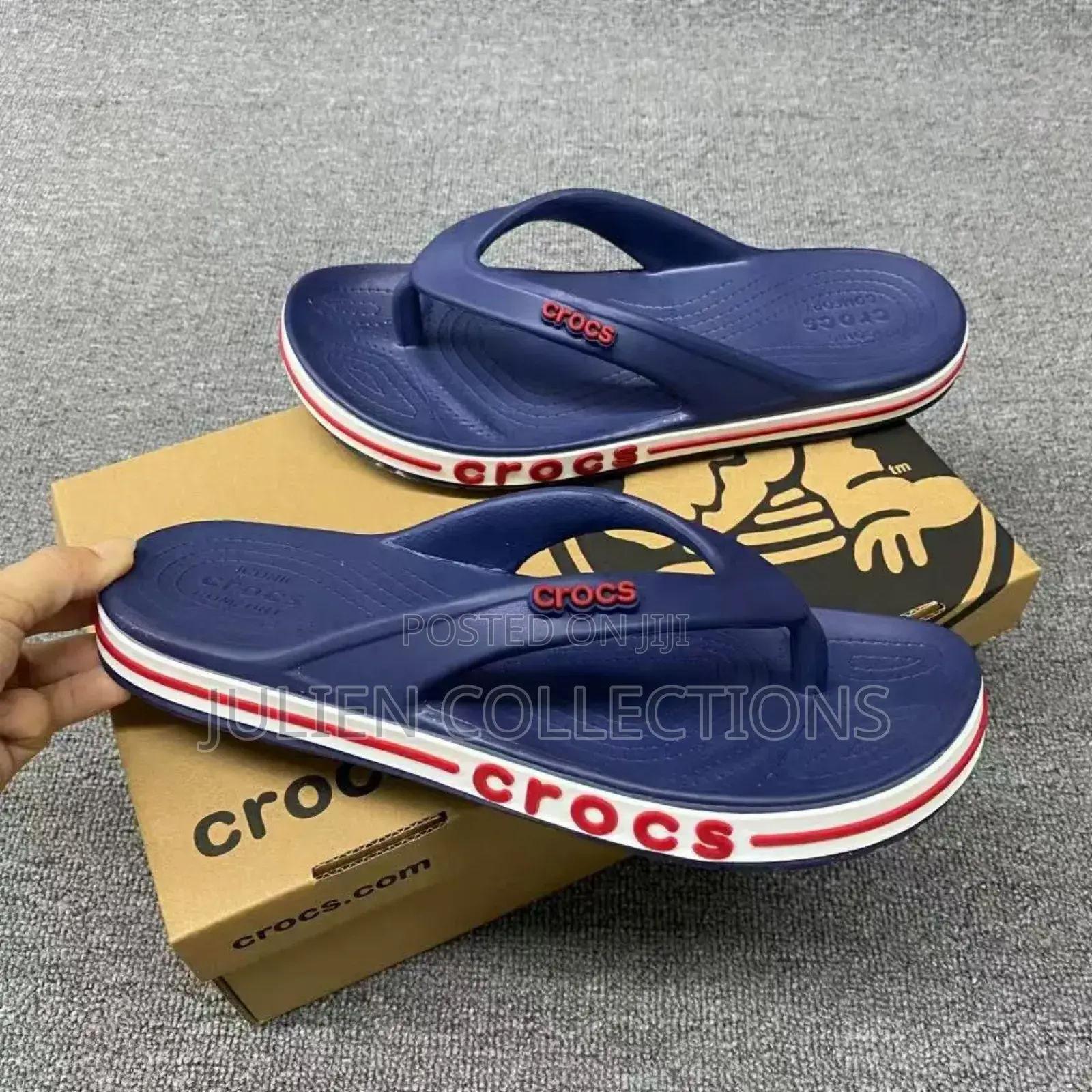Crocs Slides Noise Black And White