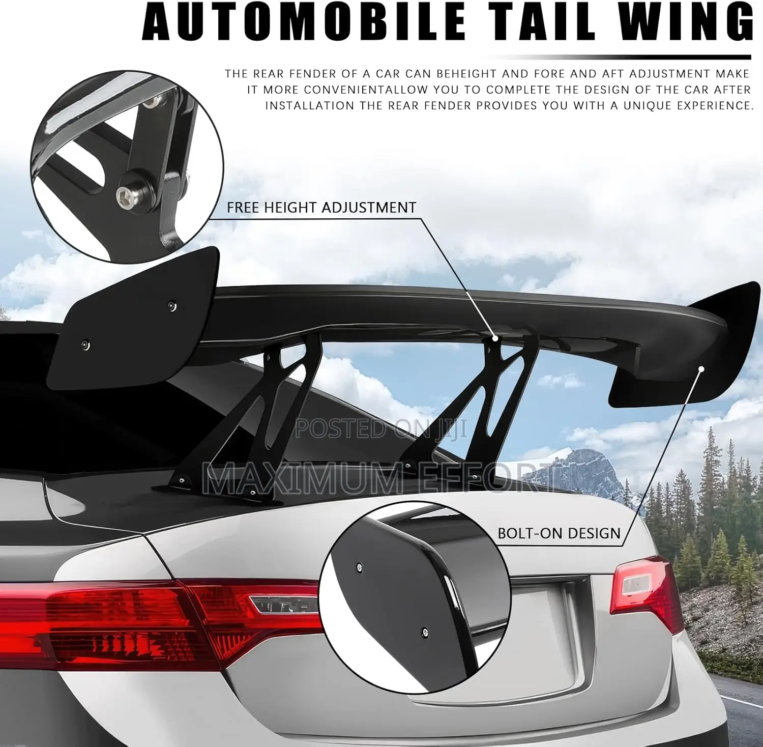 Racing Boot Spoilers for All Cars