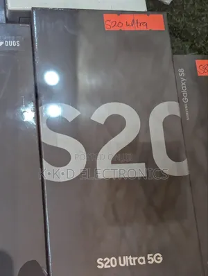 New Samsung Galaxy S20 Ultra 5G 256 GB Black