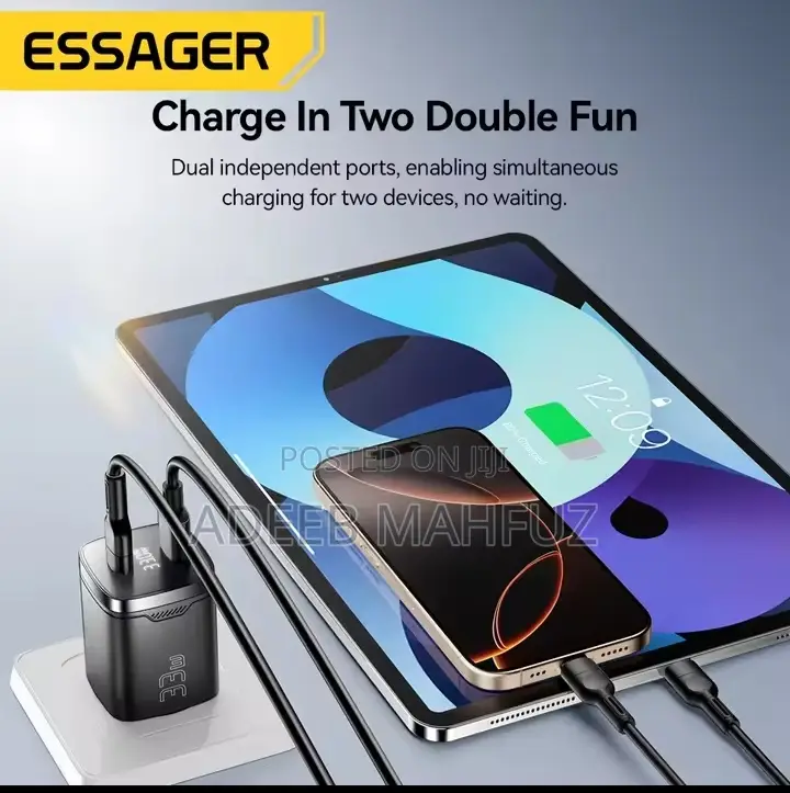 Essager 33w Super Fast Charger Type C Usb