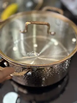 Uakeen Bronze Stainless Steel Cookware 8pcs