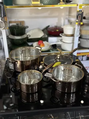 Uakeen Bronze Stainless Steel Cookware 8pcs