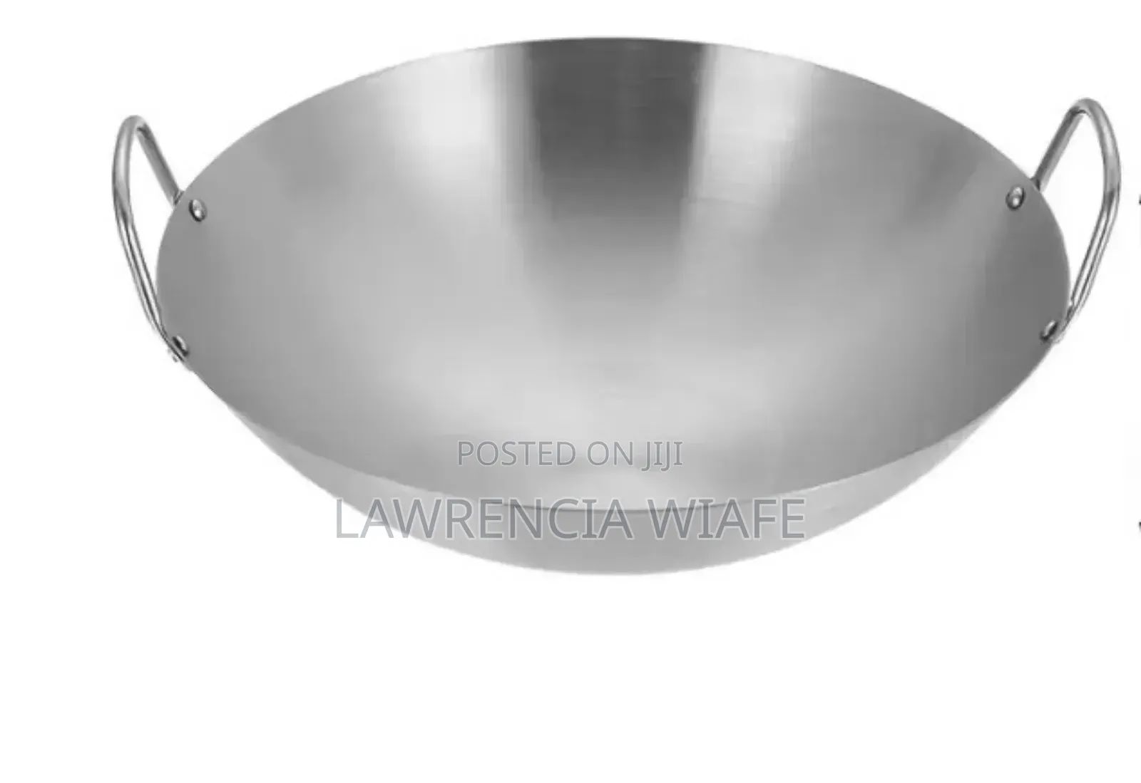 38cm Stainless Steel Wok