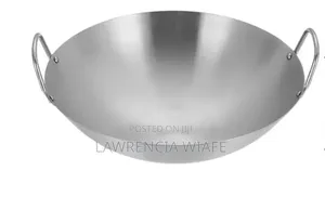 38cm Stainless Steel Wok
