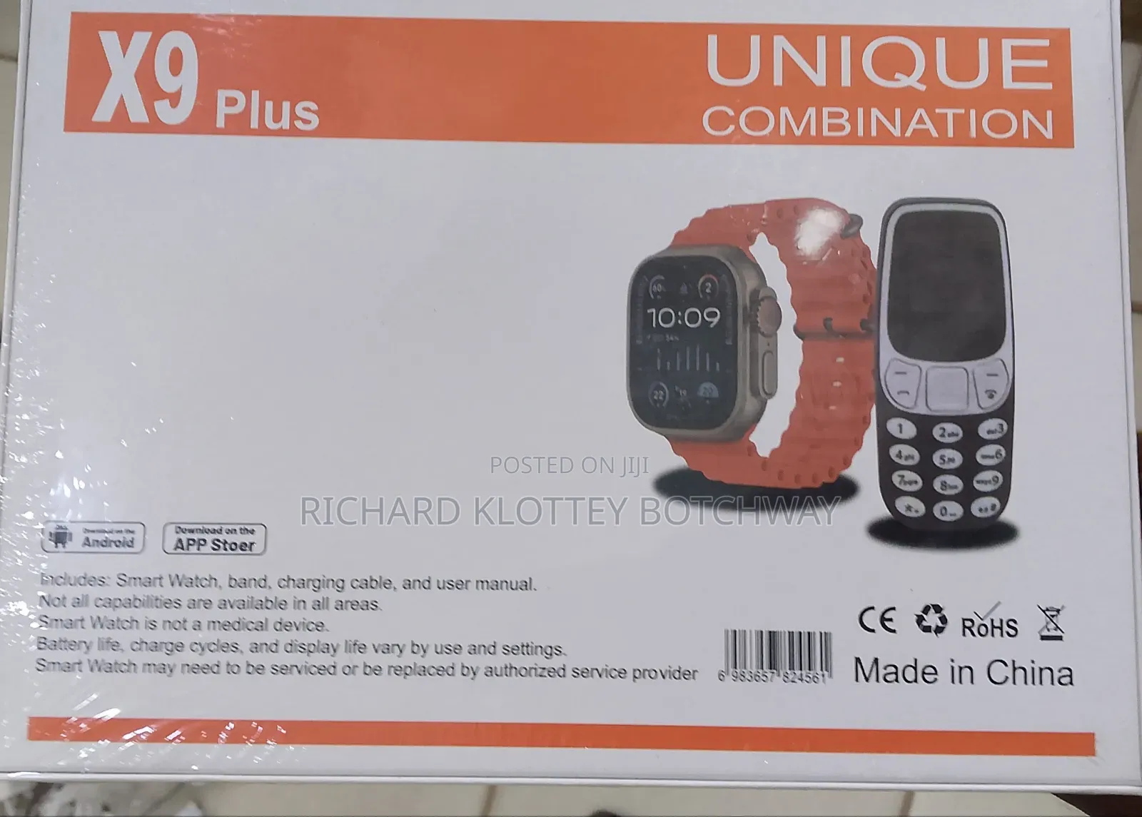 Unique Combination X9 Smart Watch