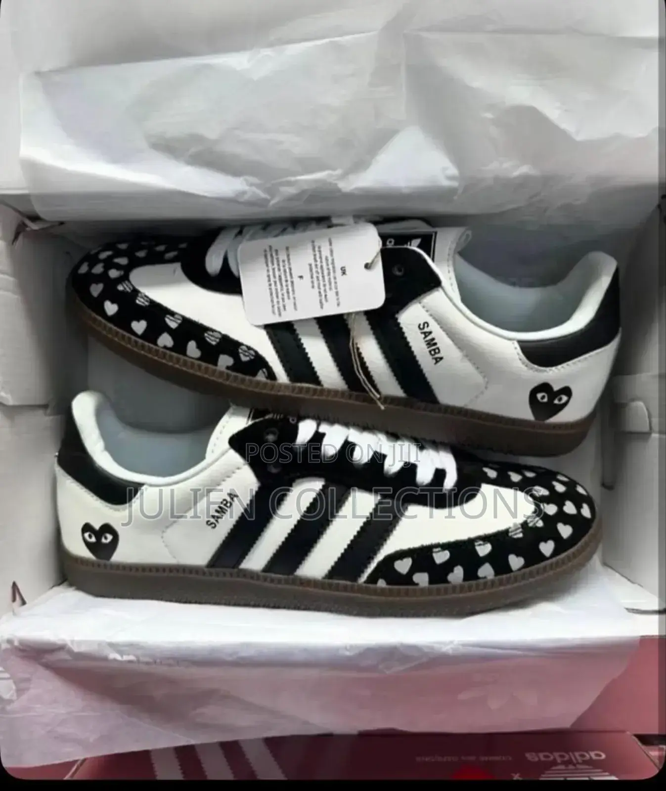 Adidas Samba Og Love White Black