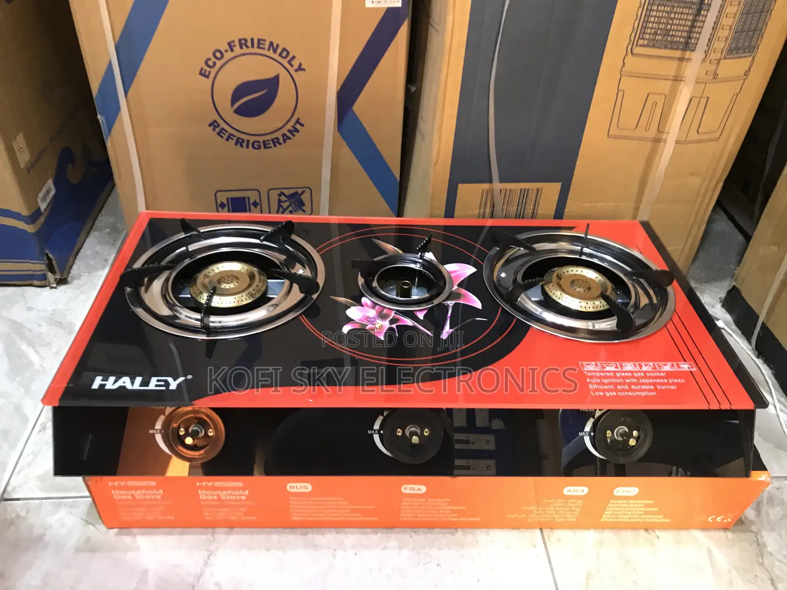 Haley Hy-1525 3burner Gas Cooker Stove