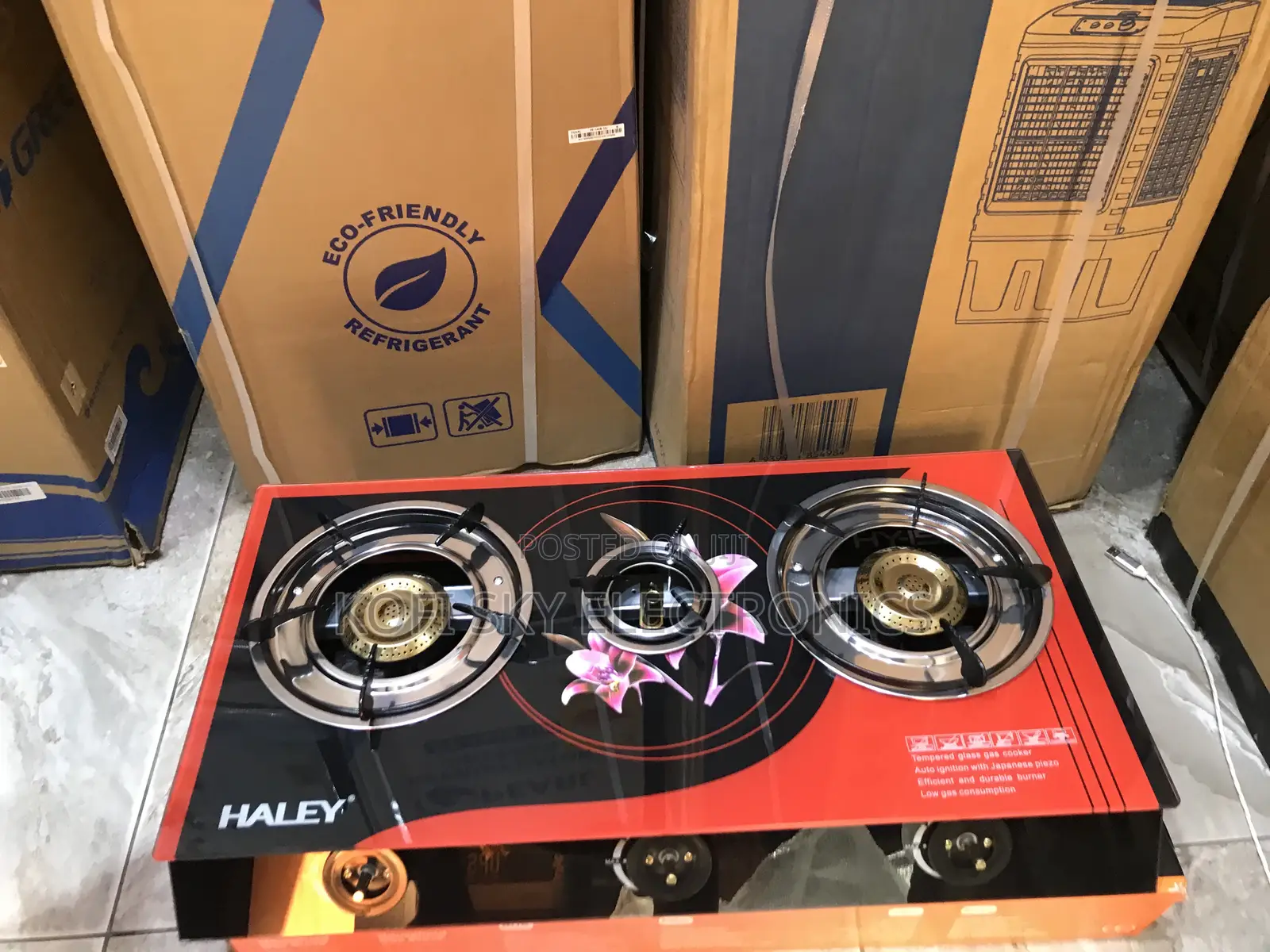 Affordable Haley 3burner Gas Cooker Stove Hy-1525