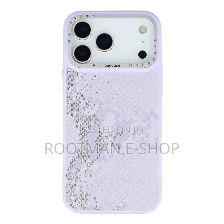 Jaucase for iPhone 17 Pro Magnetic Case Snake Texture Pu + Tpu