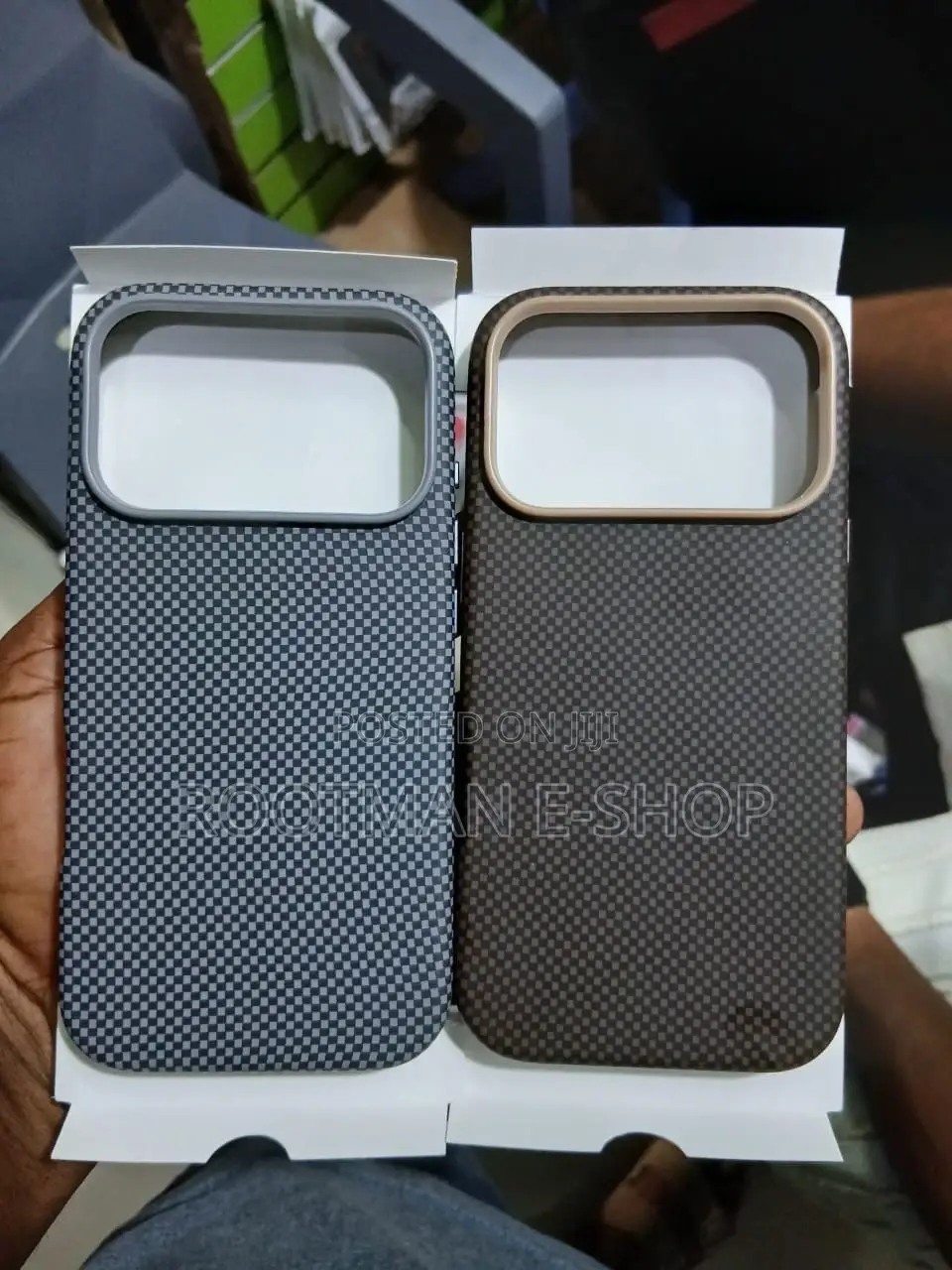 Carbon Fiber-Textured Cases for the iPhone 17 Pro