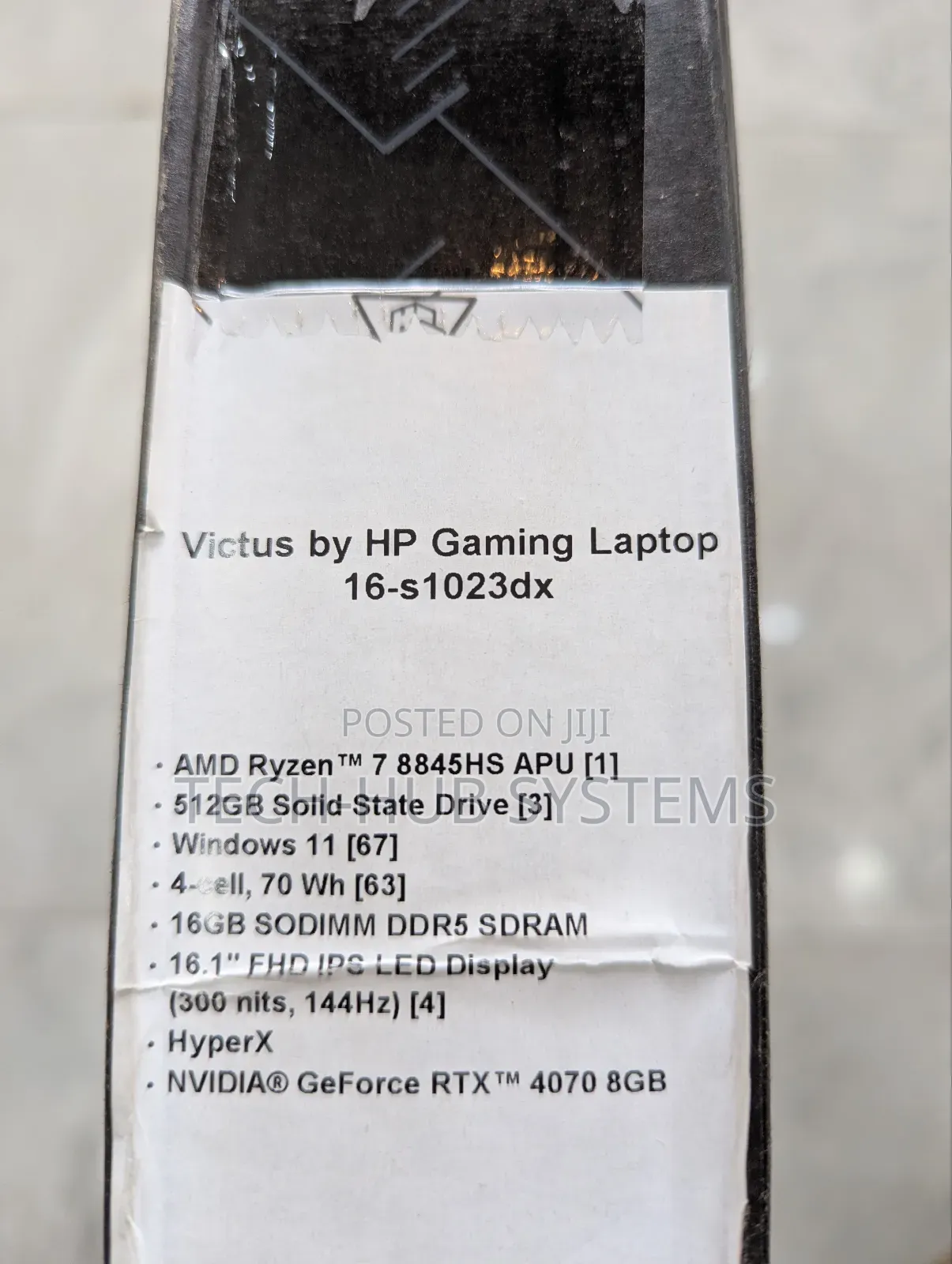 New Laptop HP Victus 16 16GB AMD Ryzen 7 SSD 512GB