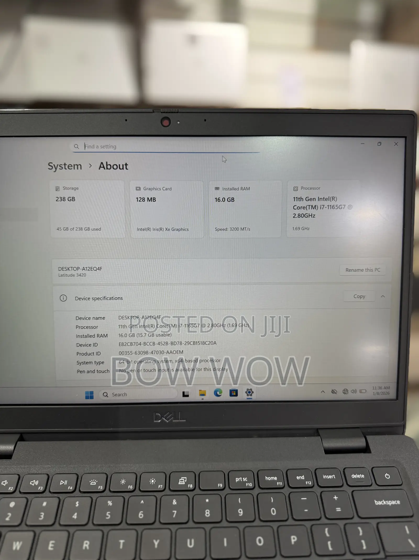 Laptop Dell Latitude 3420 16GB Intel Core I7 SSD 256GB