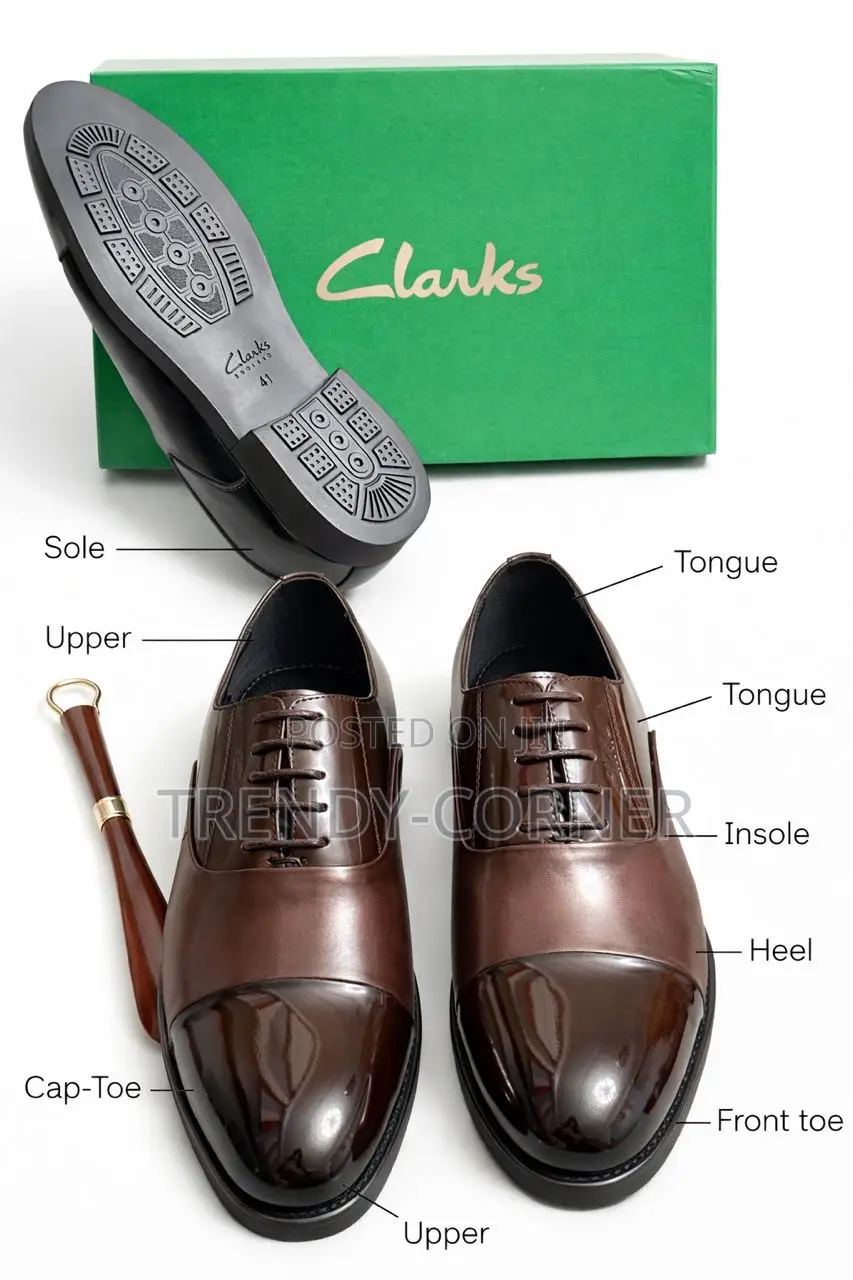 Clarks Men's Leather Oxford Dress Shoes