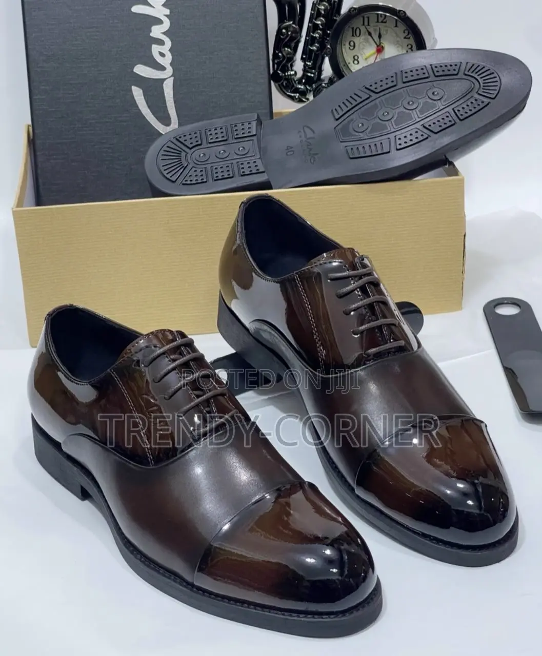Clarks Men's Leather Oxford Dress Shoes