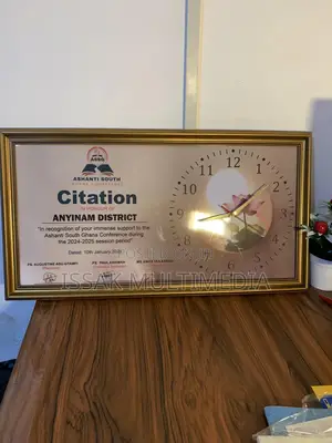 Citation With Clock 12 X 24in