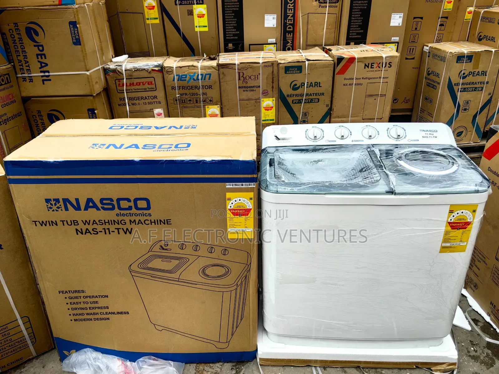 Nasco 11kg Twin Tub Semi-automatic Washing Machine
