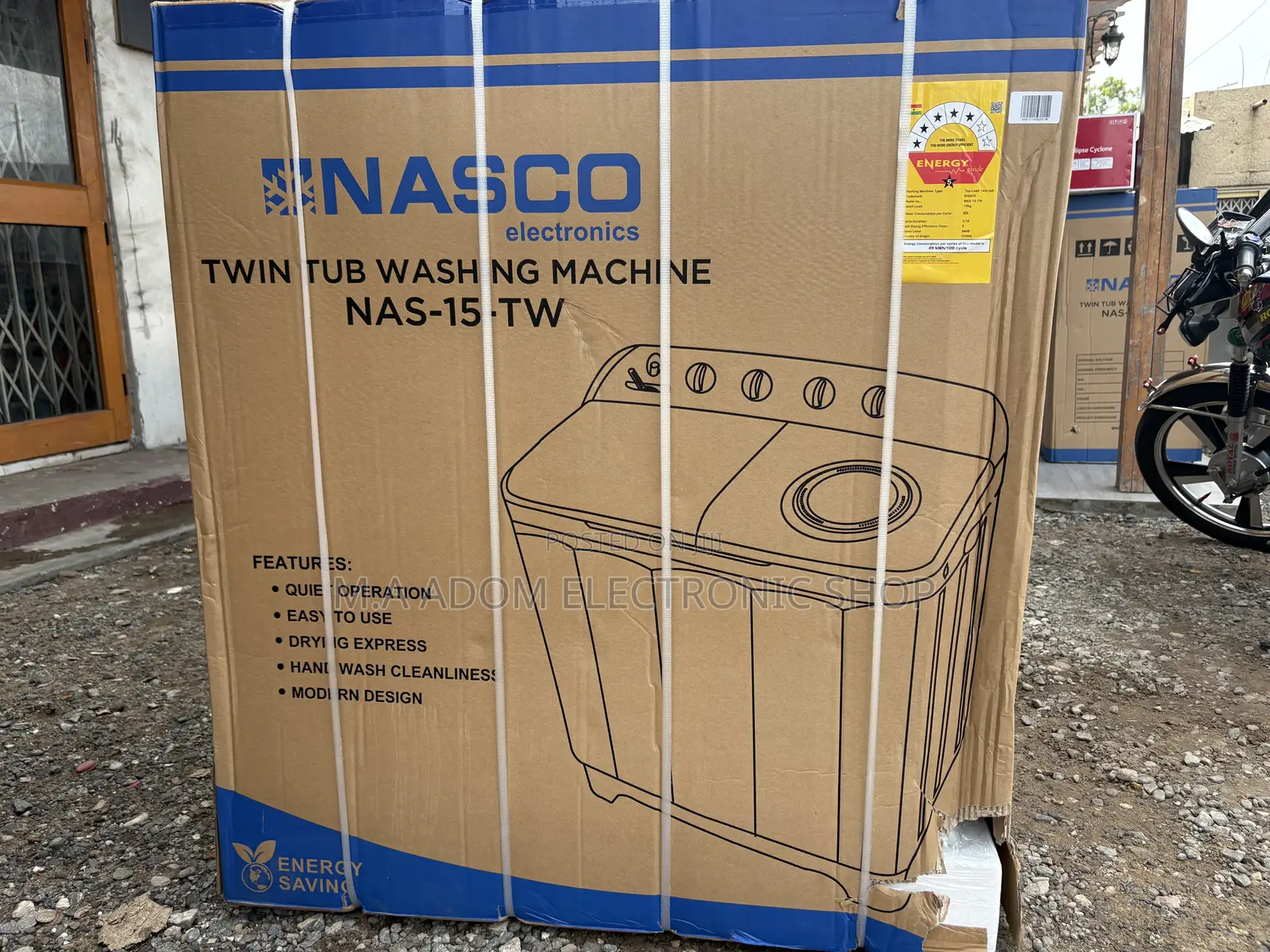 Nasco 15kg Semi Automatic Washing Machine