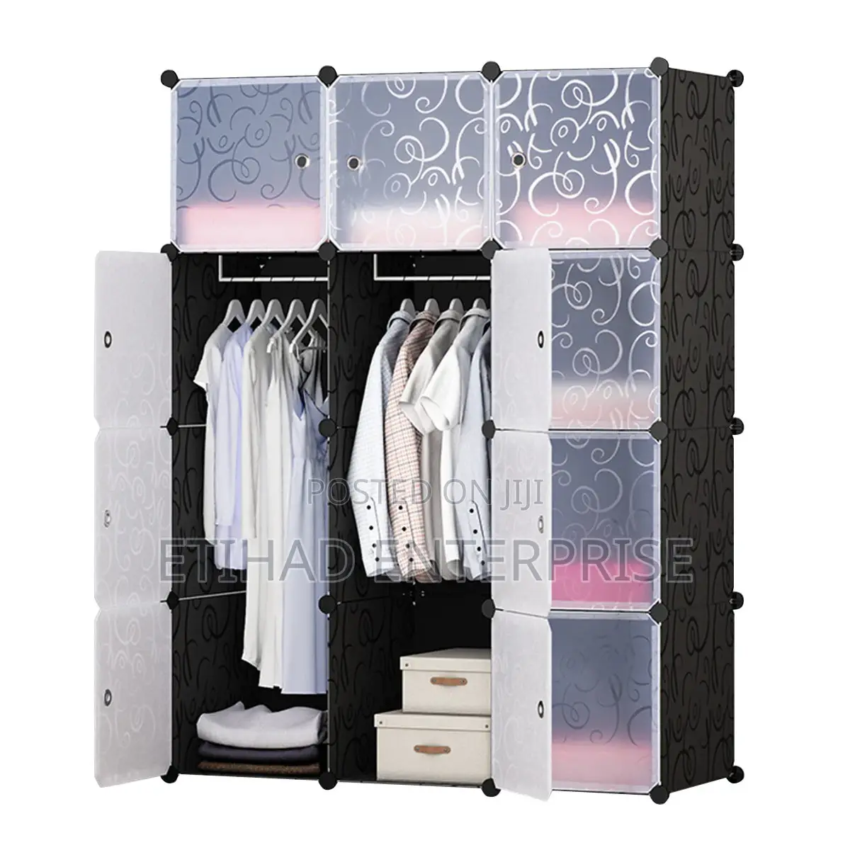 12 Cubes Plastic Wardrobe