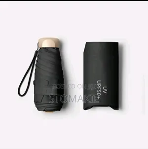 Pocket Size Black Umbrella