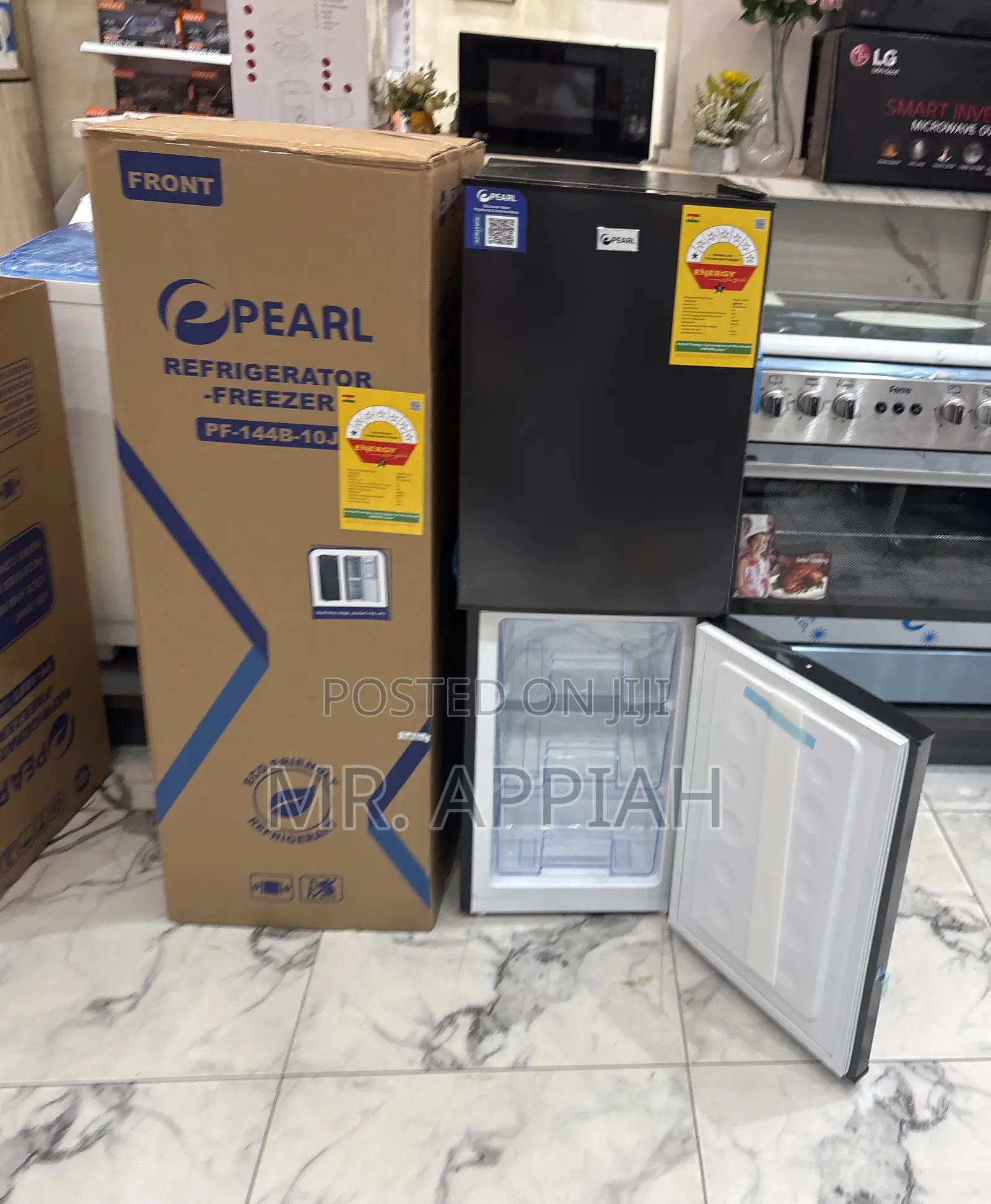 Fast Chilling Pearl Pf-144b-10j Double Door Electric Fridge(Gray)