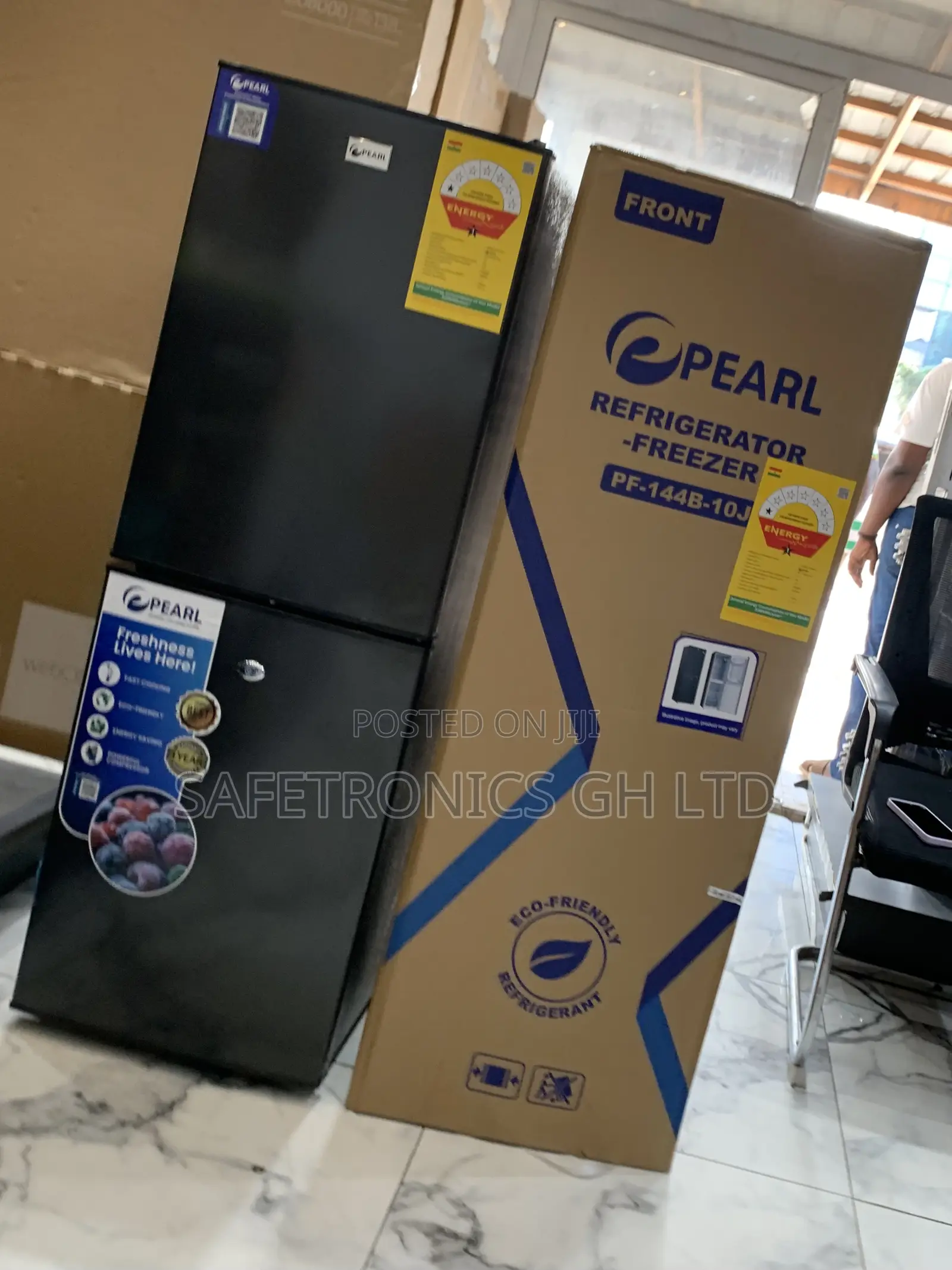 Get Premium Bottom Mount 102l Pf-144b-10j Grey Pearl Fridge