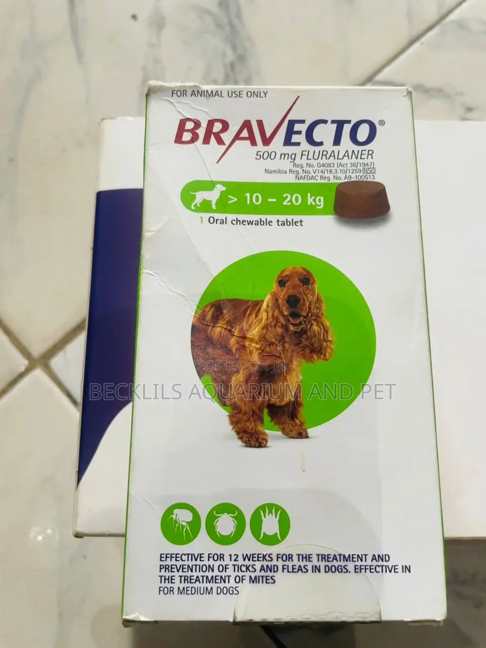 Quality Bravecto Thick Tablets (10 to 20 Kg)