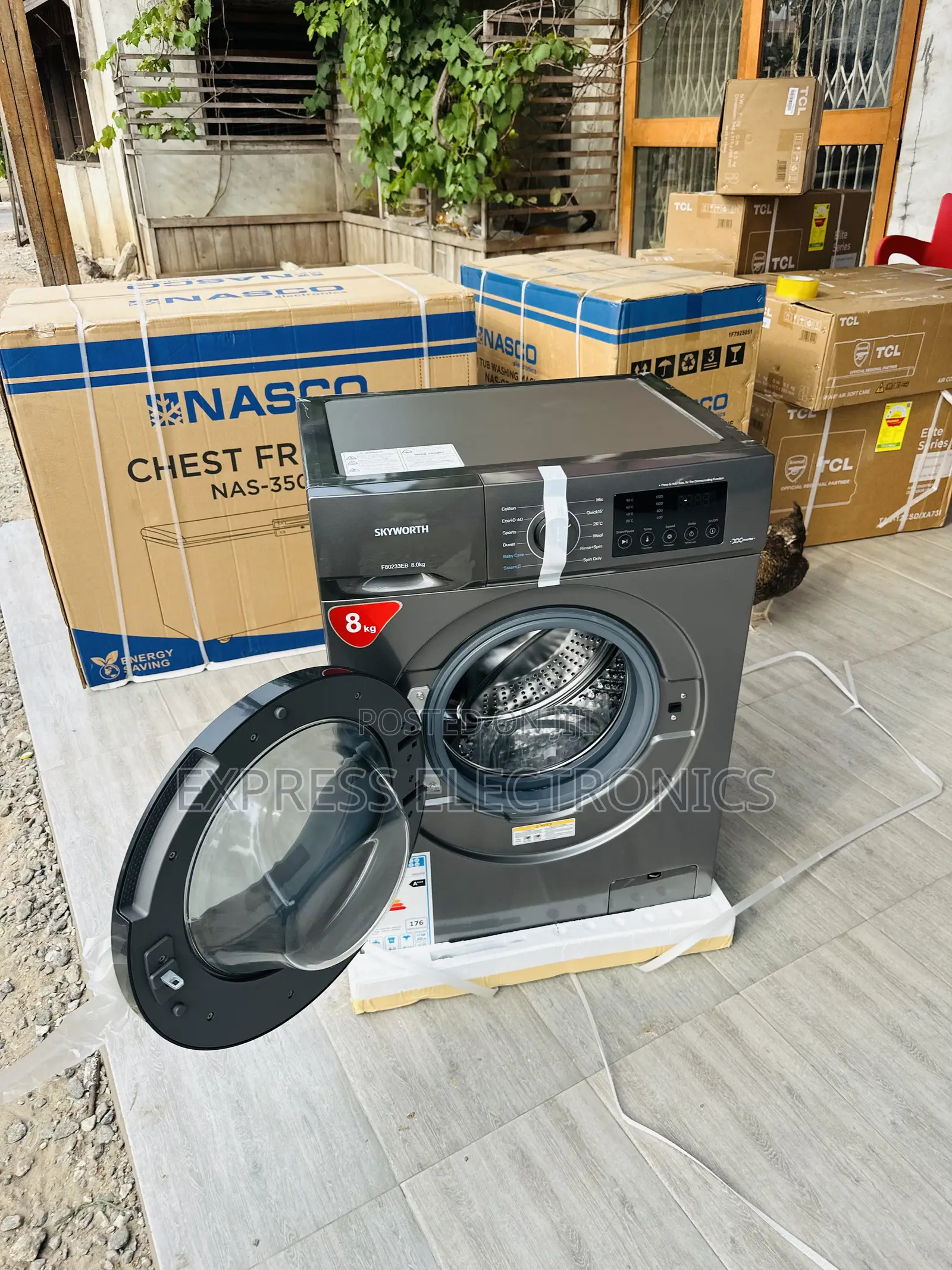 8kg Front Load Washing Machine Skyworth Full Automatic