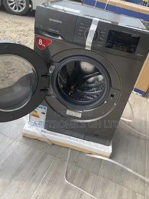 Available Neat Skyworth 8kg Frontload Fully Automatic Grey Washer