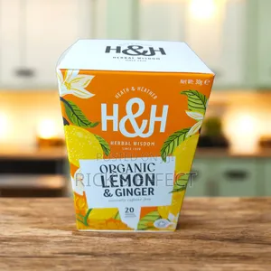 H&H Organic Lemon Ginger 20 Tea Bags